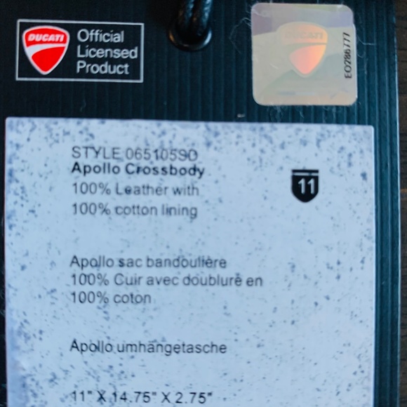 Tumi Ducati Crossbody Messenger Bag - Picture 7 of 8